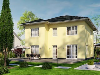 Massivhaus IL-6-155 von Elbe-Haus BauinformationsZentrum Dresden, Stadtvilla Außenansicht 2