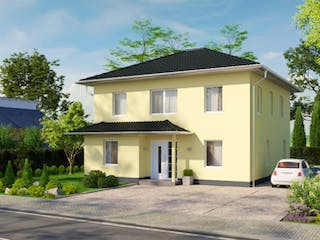 Massivhaus IL-6-155 von Elbe-Haus BauinformationsZentrum Dresden, Stadtvilla Außenansicht 3