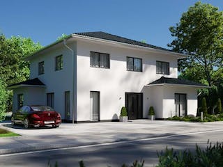 Massivhaus IL-6-196 von Elbe-Haus BauinformationsZentrum Dresden, Stadtvilla Außenansicht 2