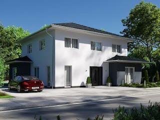 Massivhaus IL-6-196 von Elbe-Haus BauinformationsZentrum Dresden, Stadtvilla Außenansicht 4