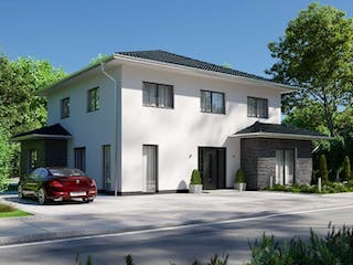 Massivhaus IL-6-196 von Elbe-Haus BauinformationsZentrum Dresden, Stadtvilla Außenansicht 1