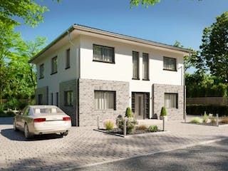 Massivhaus IL-6-206 von Elbe-Haus BauinformationsZentrum Dresden, Stadtvilla Außenansicht 4