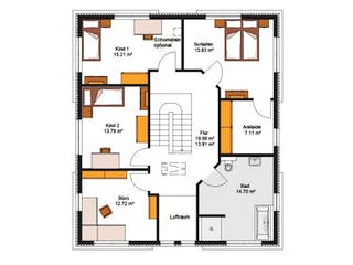 Massivhaus IL-6-206 von Elbe-Haus BauinformationsZentrum Dresden, Stadtvilla Grundriss 1