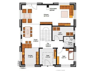 Massivhaus IL-6-206 von Elbe-Haus BauinformationsZentrum Dresden, Stadtvilla Grundriss 2
