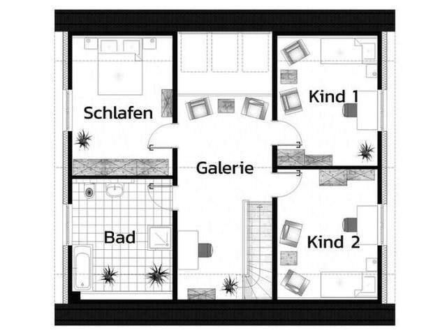 Massivhaus KIBITZHÖHE von Kagebau,  Grundriss 2