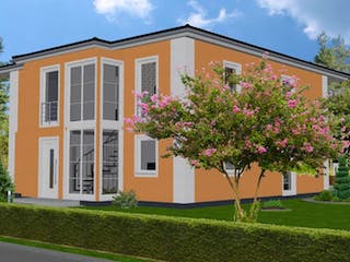 Massivhaus Königstein 206 von PRO-IM Neo, Stadtvilla Außenansicht 1