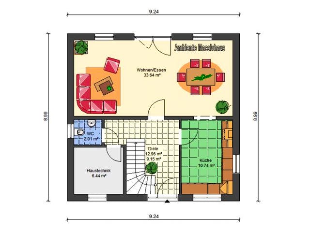 Massivhaus Massivhaus Westfalen von Ambiente Massivhaus,  Grundriss 1