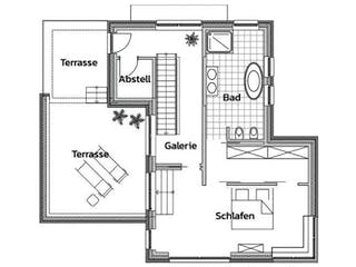 Massivhaus NORDSTERN von Kagebau, Cubushaus Grundriss 3