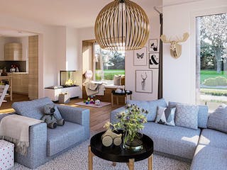 Fertighaus SOLUTION 117 L V3 von Living Fertighaus Schlüsselfertig ab 308403€, Cubushaus Innenansicht 1