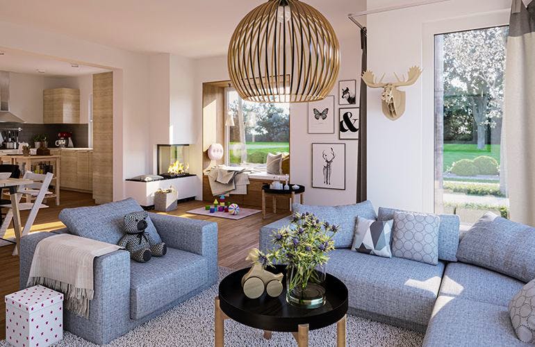 Fertighaus SOLUTION 117 L V3 von Living Fertighaus Ausbauhaus ab 294686€, Innenansicht 1