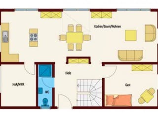 Massivhaus Stadthaus Hannover von Elm Bau - Massiv- und Holzrahmenhäuser, Stadtvilla Grundriss 2