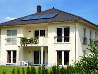 Massivhaus STADTVILLA 200 2-Familienhaus von domoplan massivhaus,  Außenansicht 1