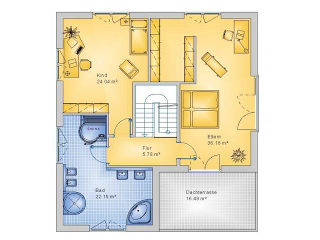 Massivhaus Stadtvilla Herdorf 50-025 von Econ Das Haus, Stadtvilla Grundriss 1 Massivhaus Stadtvilla Herdorf 50-025 von Econ Das Haus, Stadtvilla Grundriss 1