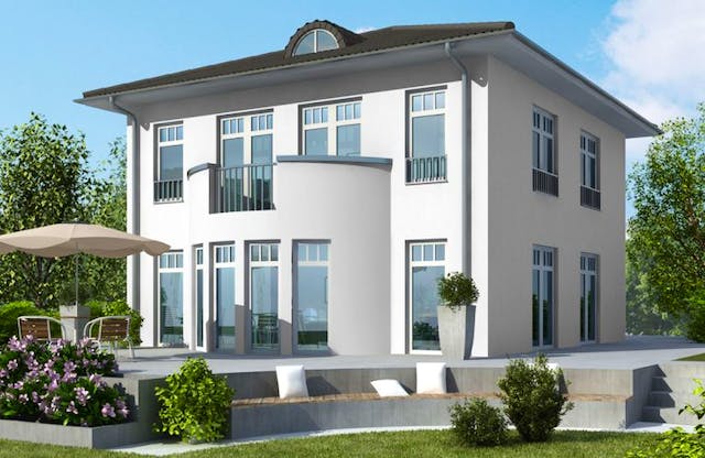 Stadtvilla mit Runderker