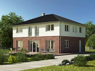 Massivhaus Stadtvilla von Elm Bau - Massiv- und Holzrahmenhäuser, Stadtvilla Außenansicht 1