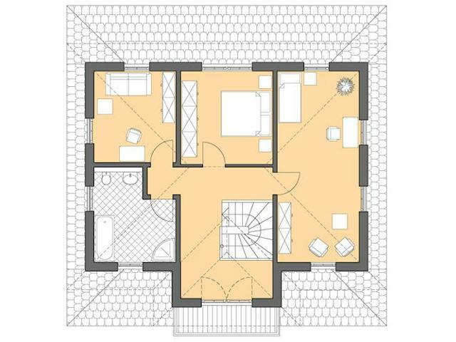 Massivhaus Villa Ravenna von ROTH MASSIVHAUS Schlüsselfertig ab 465100€, Stadtvilla Grundriss 1