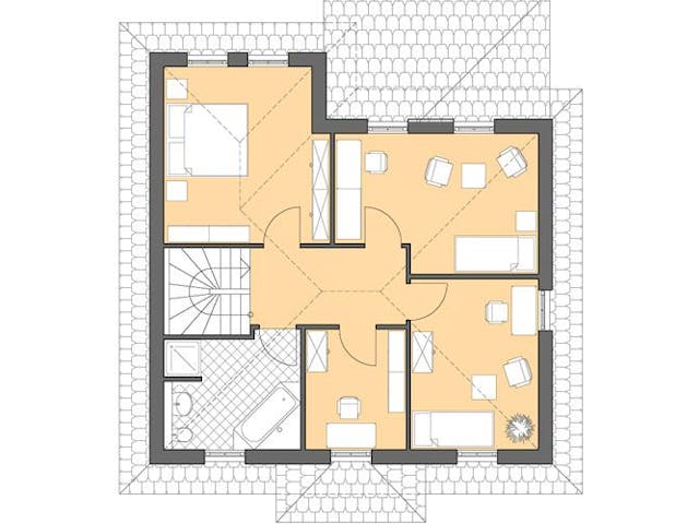 Massivhaus Villa Verona von ROTH MASSIVHAUS, Stadtvilla Grundriss 1