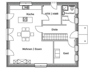 Massivhaus VILLAGE von Kagebau,  Grundriss 2
