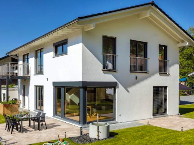 Fertighaus Vitalhaus Aschau von Regnauer Hausbau,  Außenansicht 3