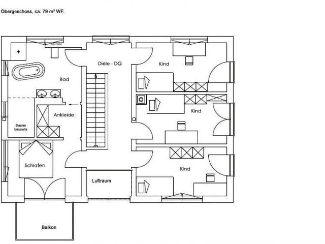 Fertighaus Vitalhaus Aschau von Regnauer Hausbau,  Grundriss 2