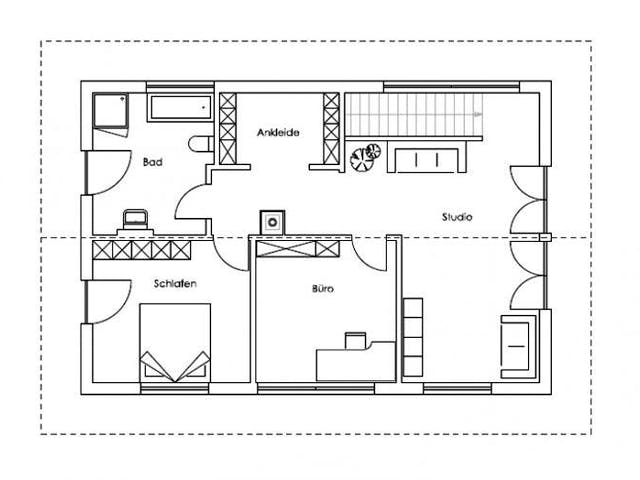 Fertighaus Vitalhaus Bad Endorf von Regnauer Hausbau Schlüsselfertig ab 485550€,  Grundriss 1