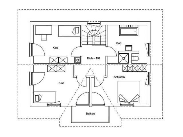 Fertighaus Vitalhaus Bad Reichenhall von Regnauer Hausbau Schlüsselfertig ab 481000€,  Grundriss 1