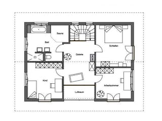 Fertighaus Vitalhaus Bayerisch Gmain von Regnauer Hausbau Schlüsselfertig ab 572475€,  Grundriss 2