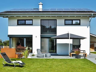 Fertighaus Vitalhaus Bruckmühl von Regnauer Hausbau Schlüsselfertig ab 613505€,  Außenansicht 1