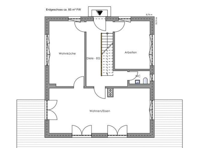 Fertighaus Vitalhaus Eva von Regnauer Hausbau Schlüsselfertig ab 569075€, Grundriss 1 Fertighaus Vitalhaus Eva von Regnauer Hausbau Schlüsselfertig ab 569075€, Grundriss 1