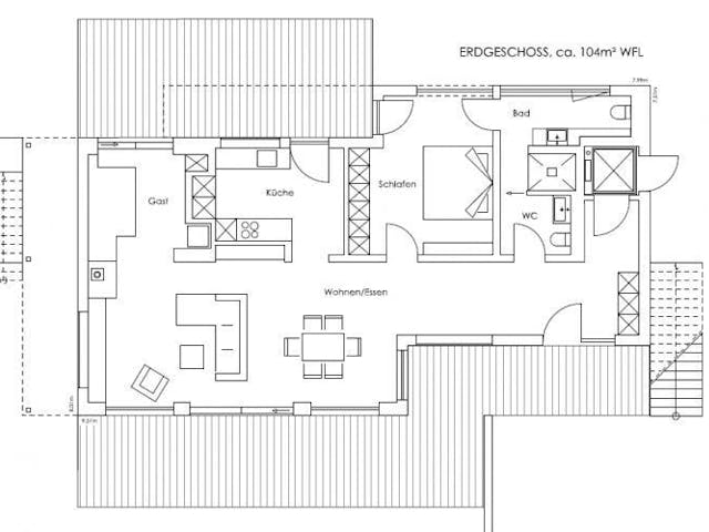 Fertighaus Vitalhaus Fabienne von Regnauer Hausbau,  Grundriss 1