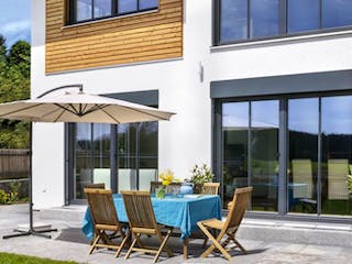 Fertighaus Vitalhaus Glonn von Regnauer Hausbau Schlüsselfertig ab 593195€,  Außenansicht 1