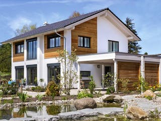 Fertighaus Vitalhaus Glonn von Regnauer Hausbau Schlüsselfertig ab 593195€,  Außenansicht 2