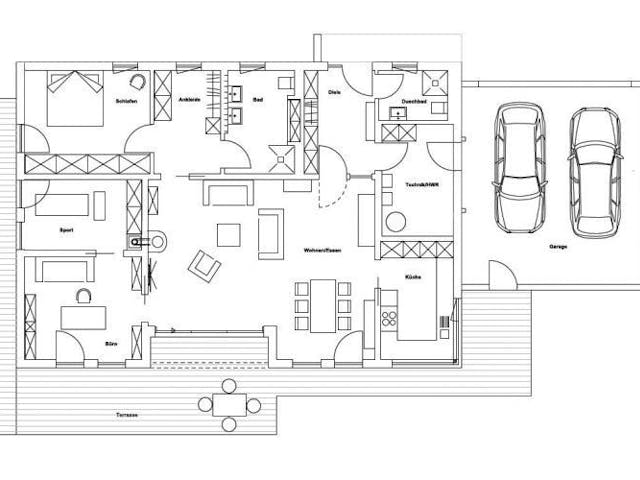 Fertighaus Vitalhaus Klosterberg von Regnauer Hausbau, Grundriss 1 Fertighaus Vitalhaus Klosterberg von Regnauer Hausbau, Grundriss 1