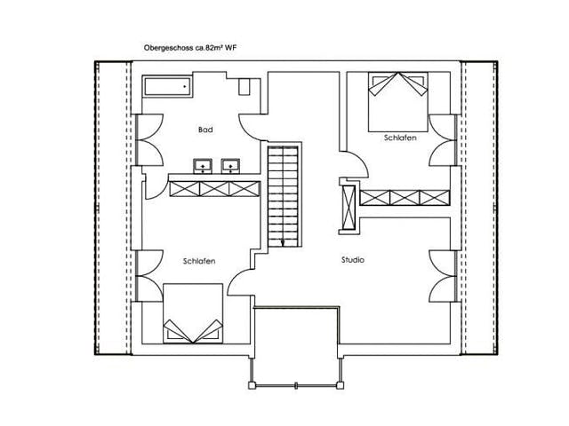 Fertighaus Vitalhaus Oberpframmern von Regnauer Hausbau Schlüsselfertig ab 618925€,  Grundriss 2