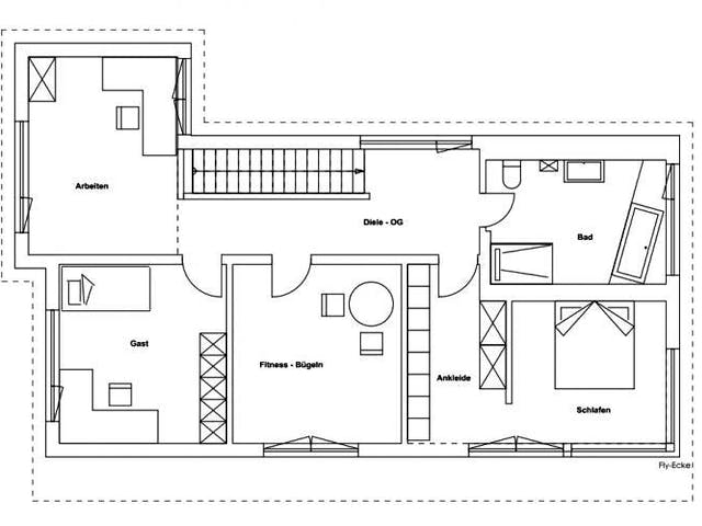 Fertighaus Vitalhaus Riedenthal von Regnauer Hausbau Schlüsselfertig ab 572110€,  Grundriss 1