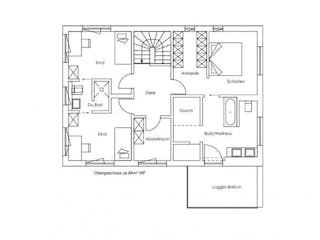 Fertighaus Vitalhaus Schwabach von Regnauer Hausbau, Cubushaus Grundriss 1