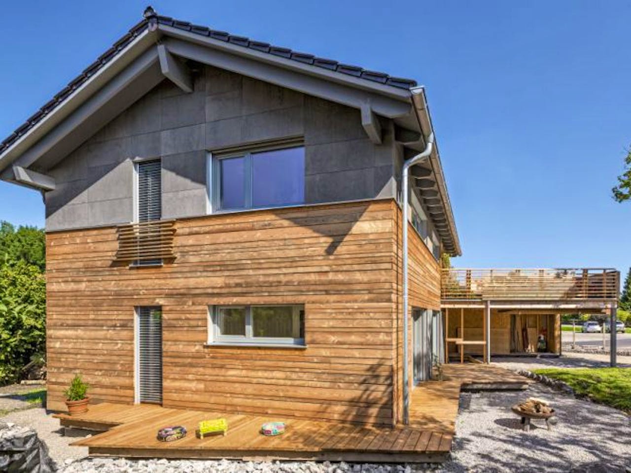 Fertighaus Vitalhaus Waakirchen von Regnauer Hausbau Schlüsselfertig ab 619130€, Außenansicht 1