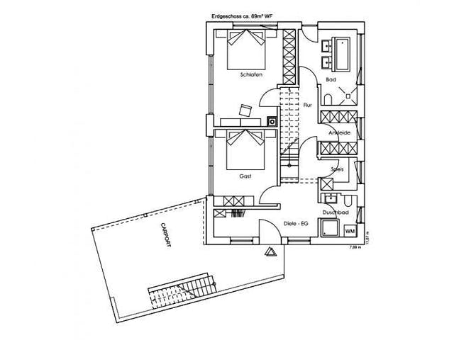 Fertighaus Vitalhaus Waakirchen von Regnauer Hausbau Schlüsselfertig ab 619130€,  Grundriss 2