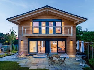 Fertighaus Vitalhaus Wendelstein von Regnauer Hausbau, Außenansicht 2