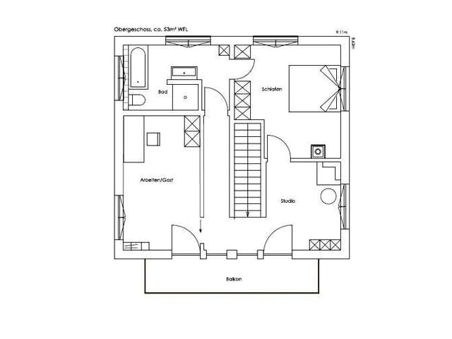 Fertighaus Vitalhaus Wendelstein von Regnauer Hausbau,  Grundriss 1