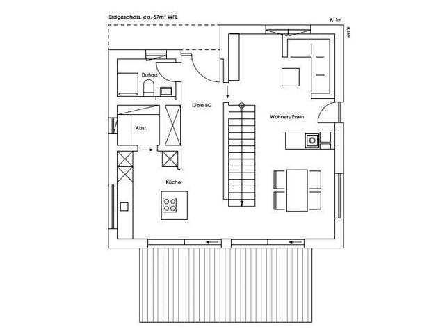 Fertighaus Vitalhaus Wendelstein von Regnauer Hausbau,  Grundriss 2