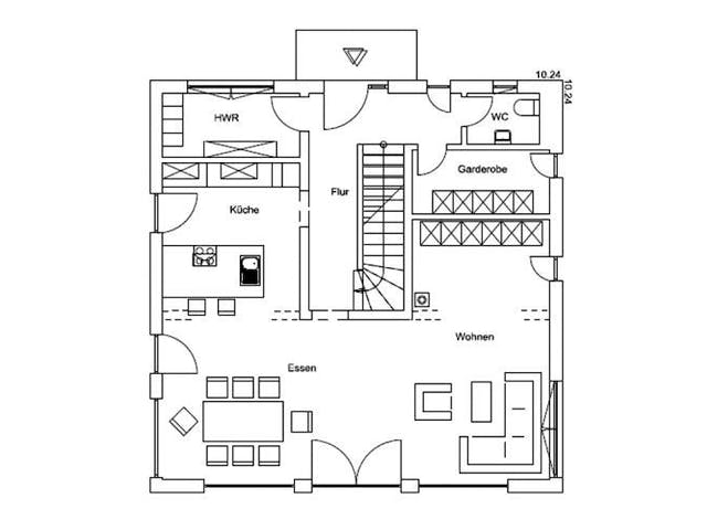 Fertighaus Vitalhaus Zorneding von Regnauer Hausbau Schlüsselfertig ab 563850€,  Grundriss 2