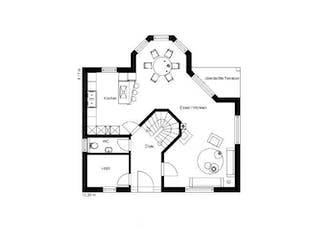 Massivhaus WHITE PEARL 130 FINESSE von domoplan massivhaus, Grundriss 1