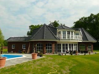 Massivhaus WHITE PEARL 238 von domoplan massivhaus,  Außenansicht 2