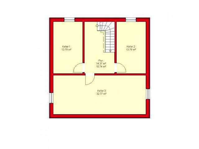 Massivhaus Würzburg 137 von PRO-IM Neo,  Grundriss 1