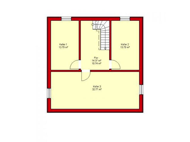 Massivhaus Würzburg 137 von PRO-IM Neo,  Grundriss 1