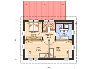 Fertighaus Haas MH Falkenberg 139 von Haas Fertigbau Schlüsselfertig ab 280000€, Satteldach-Klassiker Grundriss 2