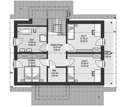 Musterhaus Falkenberg B 160 Floorplan 2