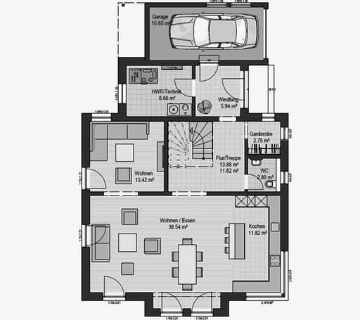 Musterhaus Fellbach 163 Floorplan 1