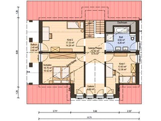 Fertighaus Haas MH Hirschaid 151 von Haas Fertigbau Schlüsselfertig ab 346000€, Satteldach-Klassiker Grundriss 2